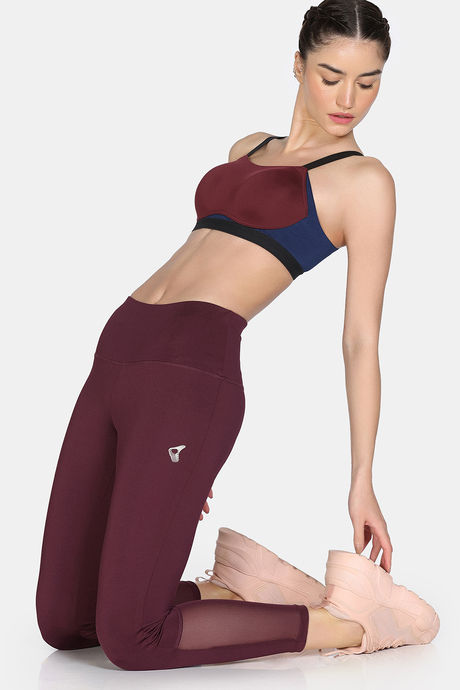 Zelocity High Impact Quick Dry Sports Bra - Windsor Wine — image 4